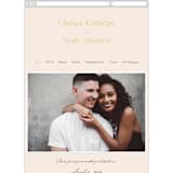 "Brooklynite" - Wedding Website in Bisque by Annie Clark - Mobile Layout
