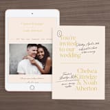 "Brooklynite" - Wedding Website in Bisque by Annie Clark - Match Your Stationery