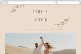 "Bohemian Pampas" - Wedding Website in Sand by Kaydi Bishop - Desktop Design