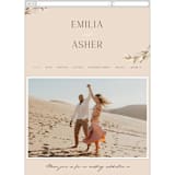 "Bohemian Pampas" - Wedding Website in Sand by Kaydi Bishop - Mobile Layout