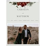 "harvest" - Wedding Website in Cabernet by Everett Paper Goods - Mobile Layout