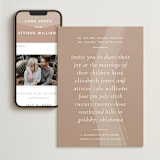 "Luna" - Wedding Website in Latte by Blustery August - Match Your Stationery