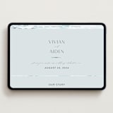 "At Sea" - Wedding Website in Sky by Nicoletta Savod - Desktop Design
