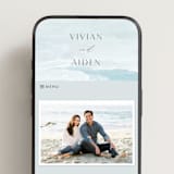 "At Sea" - Wedding Website in Sky by Nicoletta Savod - Mobile Layout