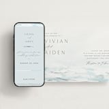 "At Sea" - Wedding Website in Sky by Nicoletta Savod - Match Your Stationery