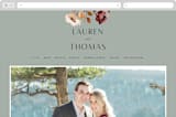 "Serenata" - Wedding Website in Sage by Petra Kern - Desktop Design