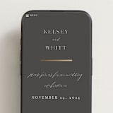 "Over Monogram" - Wedding Website in Stormy by Jessica Williams - Mobile Layout