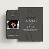 "Over Monogram" - Wedding Website in Stormy by Jessica Williams - Match Your Stationery