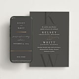 "Over Monogram" - Wedding Website in Stormy by Jessica Williams - Match Your Stationery