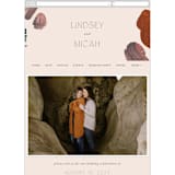 "Painted Sands" - Wedding Website in Terracotta by Chelsea Petaja - Mobile Layout