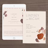 "Painted Sands" - Wedding Website in Terracotta by Chelsea Petaja - Match Your Stationery