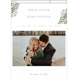 "Collection" - Wedding Website in Blanco by Kaydi Bishop - Mobile Layout