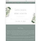 "Collection" - Wedding Website in Blanco by Kaydi Bishop - Mobile Layout