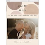 "Eclipse" - Wedding Website in Blush by Sara Hicks Malone - Mobile Layout