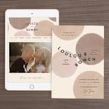 "Eclipse" - Wedding Website in Blush by Sara Hicks Malone - Match Your Stationery