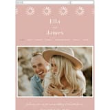 "Party Accordingly" - Wedding Website in Blush by Hudson meet Rose - Mobile Layout