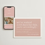 "Party Accordingly" - Wedding Website in Blush by Hudson meet Rose - Match Your Stationery