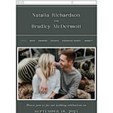 "Swanky" - Wedding Website in Forest by Carolyn Nicks - Mobile Layout