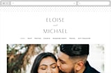 "Of Note" - Wedding Website in Pearl by Olivia Raufman - Desktop Design