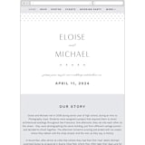 "Of Note" - Wedding Website in Pearl by Olivia Raufman - Mobile Layout