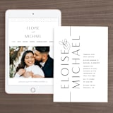 "Of Note" - Wedding Website in Pearl by Olivia Raufman - Match Your Stationery