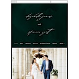"emerald" - Wedding Website in Emerald by Andrea Cernin - Mobile Layout