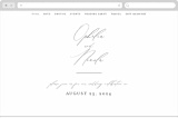 "Us" - Wedding Website in Tuxedo by Leah Bisch - Desktop Design