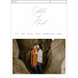 "Us" - Wedding Website in Tuxedo by Leah Bisch - Mobile Layout
