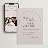 "Overjoyed" - Wedding Website in Almond by Jill Means - Match Your Stationery