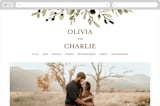 "Wedding Fields" - Wedding Website in Fern by Chris Griffith - Desktop Design