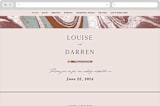 "Jasper" - Wedding Website in Sandstone by Everett Paper Goods - Desktop Design
