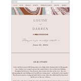 "Jasper" - Wedding Website in Sandstone by Everett Paper Goods - Mobile Layout