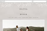 "Abundant Wreath" - Wedding Website in Fog by Pixel and Hank - Desktop Design