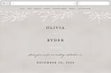 "Abundant Wreath" - Wedding Website in Fog by Pixel and Hank - Desktop Design