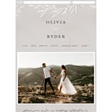 "Abundant Wreath" - Wedding Website in Fog by Pixel and Hank - Mobile Layout