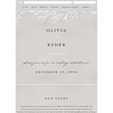 "Abundant Wreath" - Wedding Website in Fog by Pixel and Hank - Mobile Layout