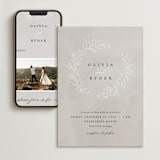 "Abundant Wreath" - Wedding Website in Fog by Pixel and Hank - Match Your Stationery