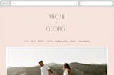 "Casablanca" - Wedding Website in Blush by Lori Wemple - Desktop Design