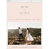 "Casablanca" - Wedding Website in Blush by Lori Wemple - Mobile Layout