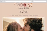 "Silky Way" - Wedding Website in Midnight by Petra Kern - Desktop Design