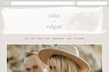 "Swoon" - Wedding Website in Cream by Lindsay Stetson Thompson - Desktop Design