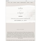 "Swoon" - Wedding Website in Cream by Lindsay Stetson Thompson - Mobile Layout