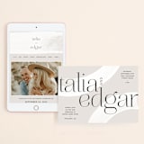 "Swoon" - Wedding Website in Cream by Lindsay Stetson Thompson - Match Your Stationery