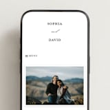 "Great Outdoors" - Wedding Website in Forest by Petra Kern - Mobile Layout