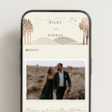 "In the country" - Wedding Website in Chestnut by Paper Sun Studio - Mobile Layout