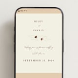 "In the country" - Wedding Website in Chestnut by Paper Sun Studio - Mobile Layout
