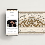 "Floral mosaic" - Wedding Website in Sand by GeekInk Design - Match Your Stationery