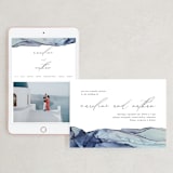 "Slate" - Wedding Website in Blue Jasper by Erin Deegan - Match Your Stationery