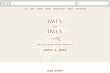 "Ovalon" - Wedding Website in Terracotta by Pati Cascino - Desktop Design