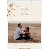 "Ovalon" - Wedding Website in Terracotta by Pati Cascino - Mobile Layout